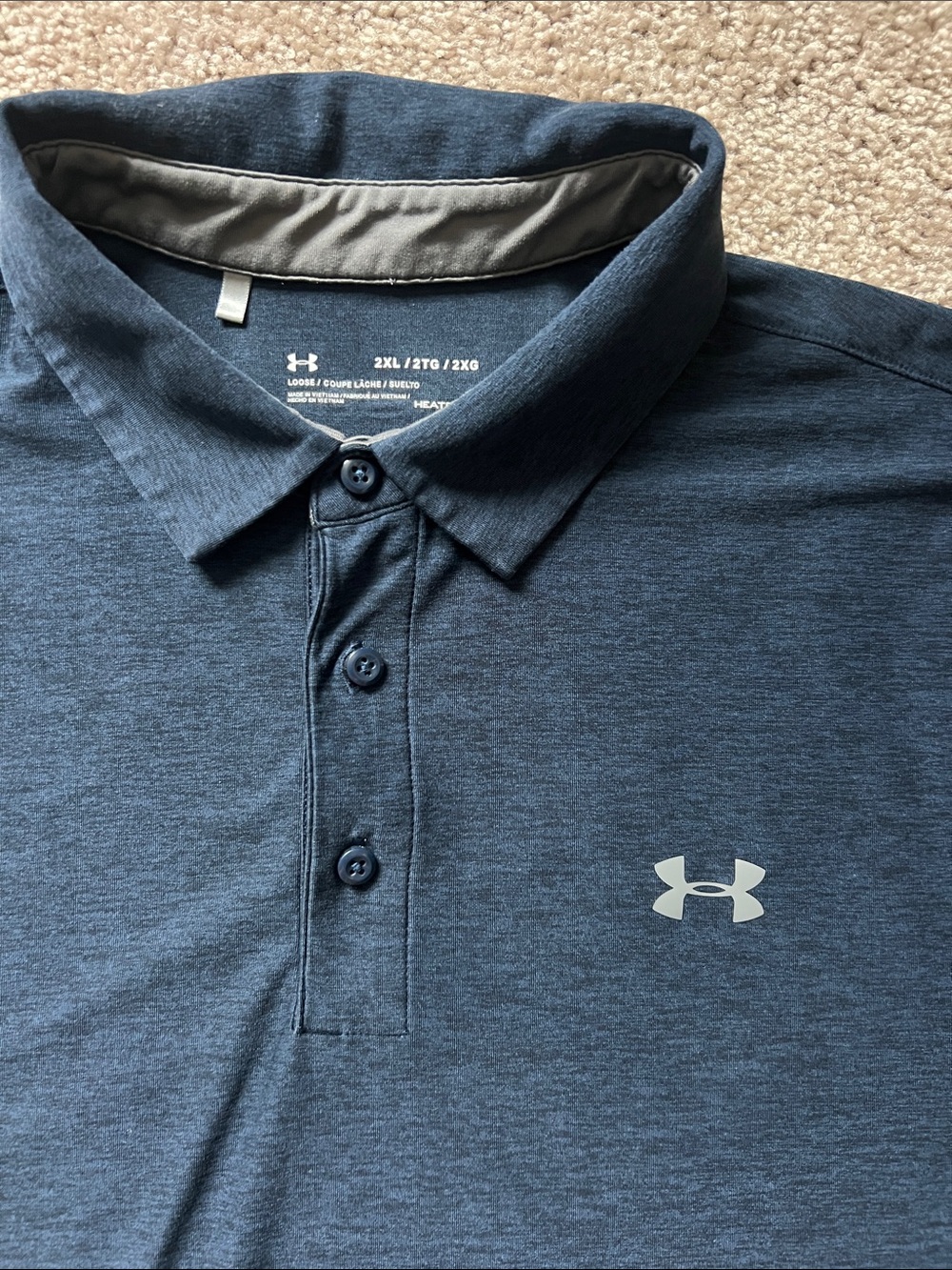 Two under armour short sleeve polo shirts men’s size XXL - Picture 3 of 3